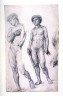 Thomas Mathew Rooke / Two Standing Male Figures / 19th - 20th century