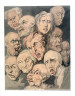 Thomas Rowlandson / Grotesque Heads / 18th - 19th century