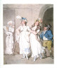 Thomas Rowlandson / Old Man Talking to Two Young Women / 18th - 19th century