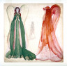 Boris Anisfeld / Mephistopheles or Blue Bird:  Two Angel Costumes / 19th - 20th century