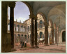 Jakob Alt / Courtyard of the Borghese Palace, Rome / 1835