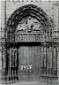 Henri Le Secq / Chartres Cathedral, detail, main portal / 1852