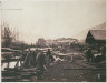 Roger Fenton / Landing Place, Railway Stores, Balaklava / 1855