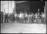 Lewis W. Hine / Group Of Stevedores On The Water NY- Waiting For The Big Boat / n.d.