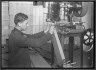 Lewis W. Hine / Boy Making Paper Boxes / ca. 1906-1938