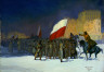 George Benjamin Luks / Czechoslovakian Army Entering Vladivostok, Siberia, in 1918 / 1918