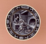 Pierre Reymond / Plate: November (Baking Bread) / c. 1561