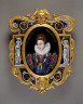 France (Limoges) / Plaque: Portrait of the Duchesse de Montpensier / c. 1850-1900