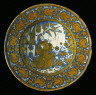 Italy, Deruta / Dish with Saint Francis of Assisi / 1530-1545