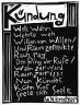 Karl Schmidt-Rottluff / "Kundung" Gedicht / 1920