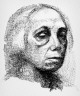 Kæthe Kollwitz / Self-Portrait / 1920