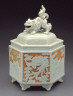 Japan / Hexagonal censer (koro) with kirin, phoenixes, and dragons; Chinese lion knop / 1800-1900