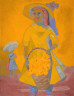 Rufino Tamayo / Girl with Yellow Flowers (Niña con flores amarillas) / 1946