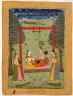 India, Rajasthan, Amber, 17th century / Folio from a Ragamala (Garland of Melodies): Hindola Raga / 1700 or earlier