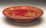 Ryukyu Islands / Footed Tray with Figures in a Landscape and Symbols of Seven Immortals / c. 1700-1800