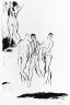 Edwin Scharff / Walking men / circa 1912