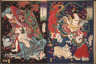 Tsukioka Yoshitoshi / Seigen and Sakurahime; Angel with Two Children / 4/1868