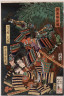 Tsukioka Yoshitoshi / Tsukushima Masamori Fighting Ky?osokabe Yatar?o / 11/1865