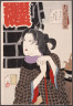 Tsukioka Yoshitoshi / Irritable: The Wife of a Fireman in the Kaei Period (1848-1853) / 3/1888