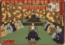 Tsukioka Yoshitoshi / Tokugawa Iemitsu Receiving Lords in Audience / 7/1875