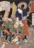 Tsukioka Yoshitoshi / Wadatsu Ry?u?otar?o Masatatsu with Dragon and Assailant / 10/1866