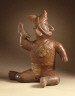 Mexico (Colima) / Seated Warrior / 200 B.C.-500 A.D.