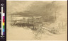 J. André Castaigne / A port on the Rhine--docks of Mannheim / 1900