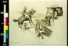 George Hand Wright / A horseman emerged from a fold in the hills / 1918?