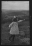 Arnold Genthe / MacKaye, Percy, daughter of, standing outdoors / 1913 Sept