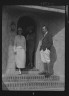 Arnold Genthe / Slater, Mrs., and friends on the steps of a house in Long Beach / 1924 July