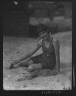 Arnold Genthe / Churchill, Marguerite, Miss, at the beach / 1923 July