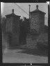 Arnold Genthe / Road between two square columns or pillars, New Orleans or Charleston, South Carolina / between 1920 and 1926