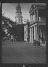 Arnold Genthe / View down street to St. Michael's Church, Charleston, South Carolina / between 1920 and 1926