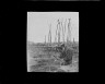 Arnold Genthe / Ainu man seated outside working on nets / between 1908 and 1942; from a negative taken in 1908