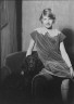 Arnold Genthe / Frink, Miss, with dog, portrait photograph / 1930 Apr. 19