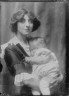 Arnold Genthe / Moracchini, Pierre, Mrs., and baby, portrait photograph / 1913