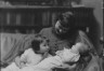 Arnold Genthe / Bates, Blanche, Miss (Mrs. George Creel), and children, portrait photograph / 1916 Jan. 8