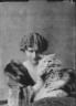 Arnold Genthe / Field, Marshall, Mrs. (Miss Evelyn Marshall), with cat, portrait photograph / 1914 Dec. 15