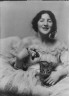 Arnold Genthe / Munson, Audrey, Miss, with Buzzer the cat, portrait photograph / 1915 Mar. 23