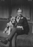 Arnold Genthe / Beaufort, Count de, with dog, portrait photograph / 1914 Mar. 24