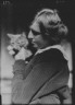 Arnold Genthe / Barhyte, Marion, Miss, with Buzzer the cat, portrait photograph / 1914 Feb. 25