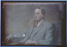 Arnold Genthe / Photograph of a painting of a man in a gray suit seated in a chair / between 1911 and 1942