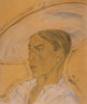 Tsugouharu Leonard Foujita / Study of a Man Wearing a Sombrero / 1933