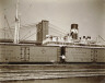 Berenice Abbott / Waterfront, from Pier 19, East River, New York City / August 12, August 12, 1936