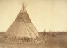 Edward S. Curtis / Lodge of the Horn Society-Blood / 1926