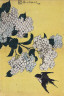 Katsushika Hokusai / Hydrangea and Swallow / about 1830