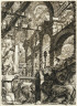 Giovanni Battista Piranesi / The Lion Bas Reliefs, from The Prisons Series / 1761