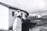 David Seymour / The first male child born in the Italian immigrant settlement, Alma, Israel. / 1951