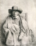 Rembrandt van Rijn / Clement de Jonghe, Printseller / 1651