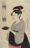 Kitagawa Utamaro / The Waitress Okita / about 1793